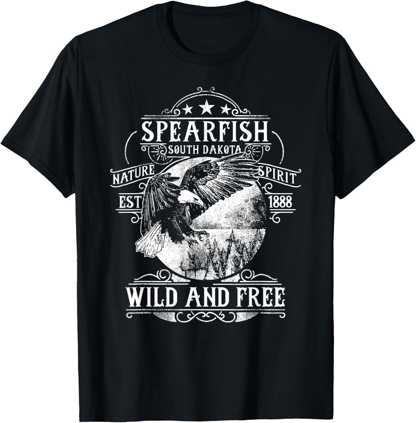 Spearfish South Dakota T-Shirt - T-Shirt | Black