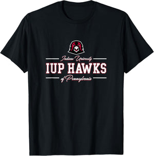 Indiana University Pennsylvania Hawks | IUP NCAA | AA00026 T-Shirt - T-Shirt | Black
