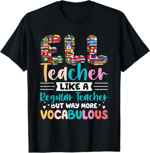 ELL Teacher Outfits for English Language ELL Teacher T-Shirt - T-Shirt | Black
