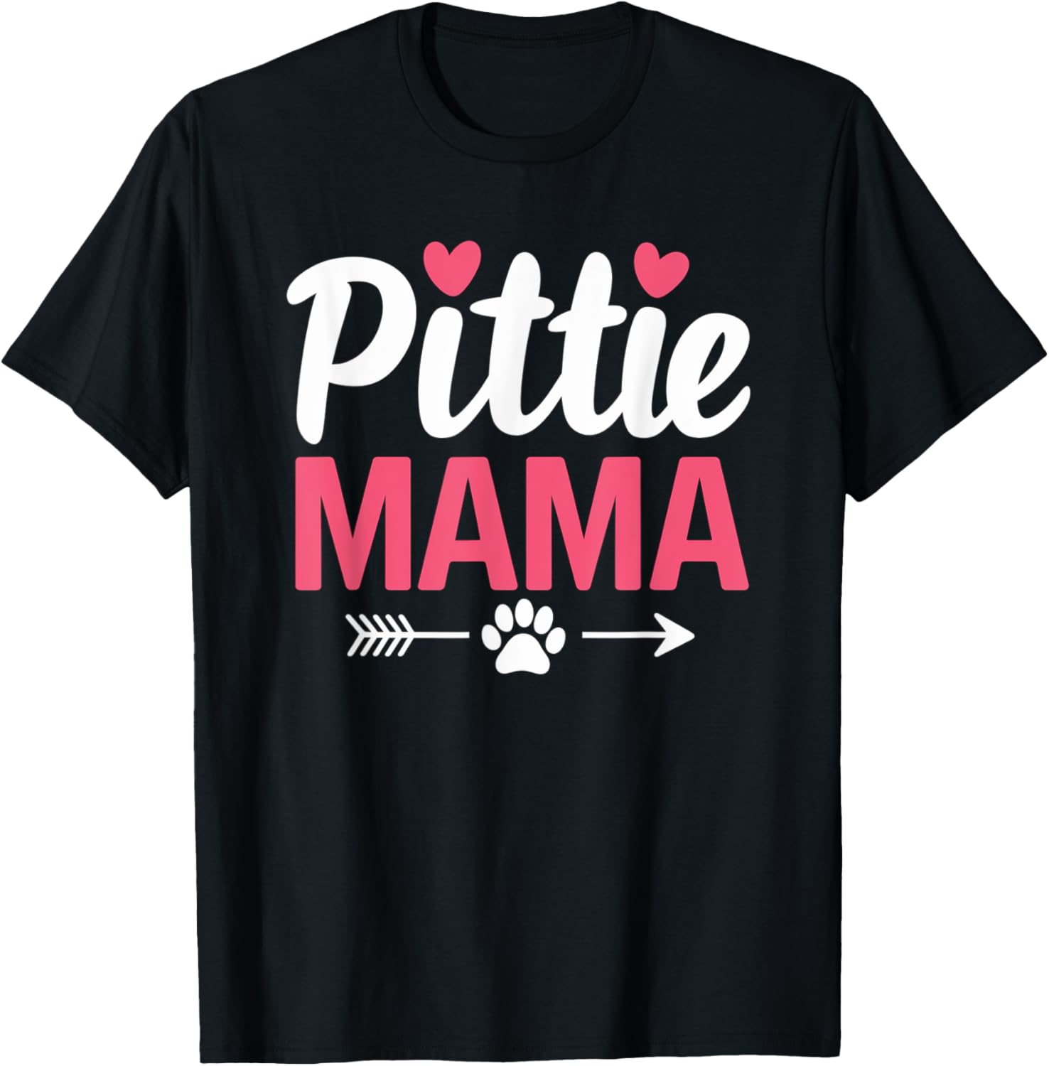 Funny Dog Pittie Mom Pitbull Dog Lovers Mothers Day Gifts T-Shirt - T-Shirt | Black
