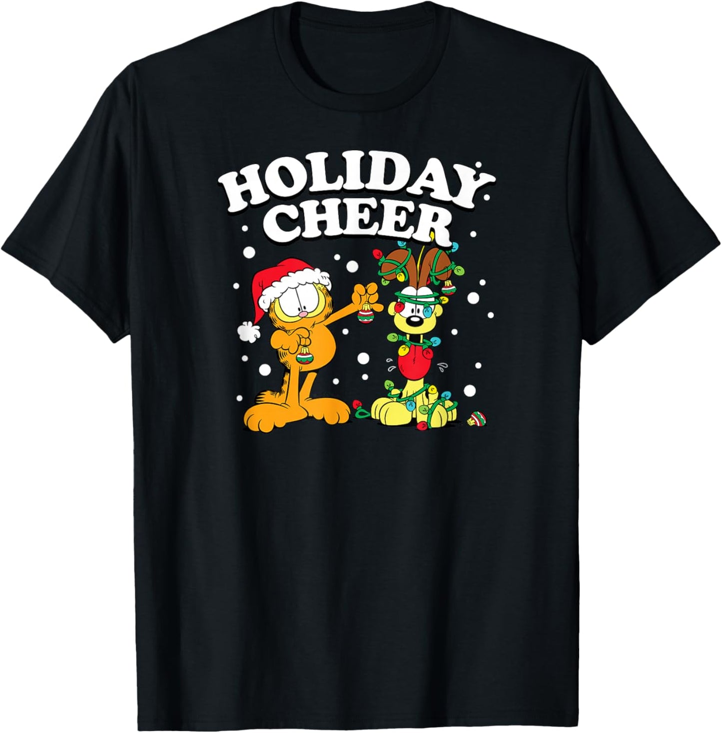 Garfield - Holiday Cheer Odie T-Shirt - T-Shirt | Black