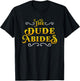 The Dude Abides Vintage Design For Film Loving Bowler T-Shirt - T-Shirt | Black