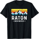 Raton New Mexico Mountains Raton NM Souvenir T-Shirt - T-Shirt | Black