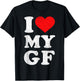 I Heart My Girlfriend Apparel I Love My GF T-Shirt - T-Shirt | Black