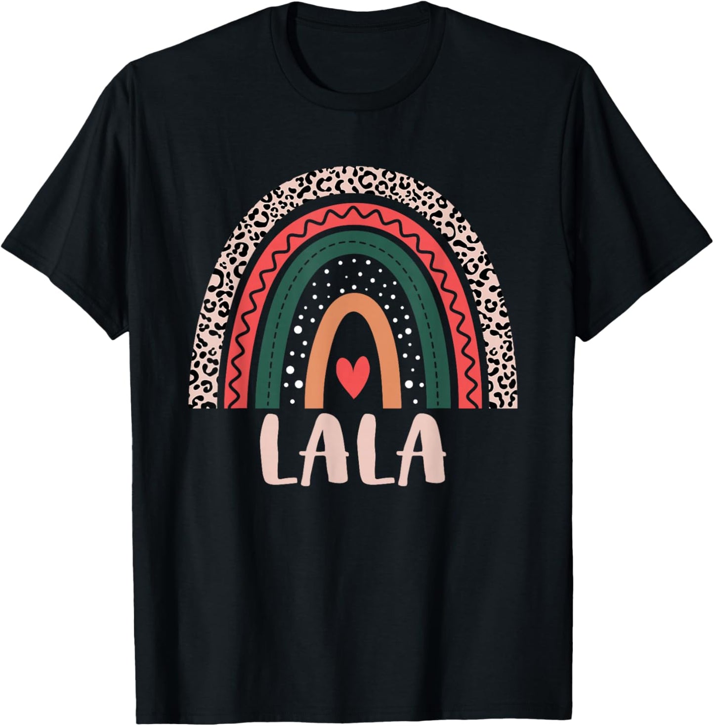 Lala Rainbow Grandma Grandmother Women's Mothers Day Lala T-Shirt - T-Shirt | Black