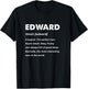 Edward Name T-Shirt - T-Shirt | Black