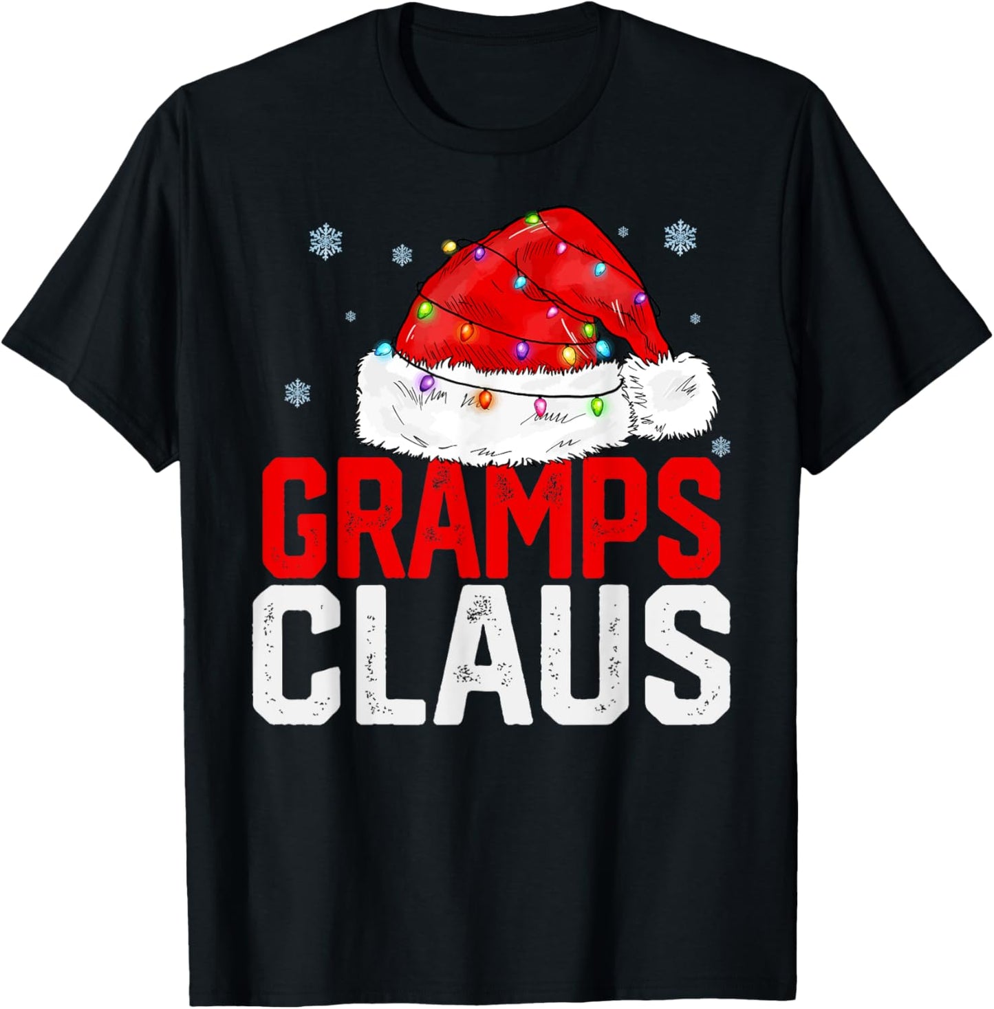 Gramps Claus Funny Xmas Family Matching Grandpa Christmas T-Shirt - T-Shirt | Black