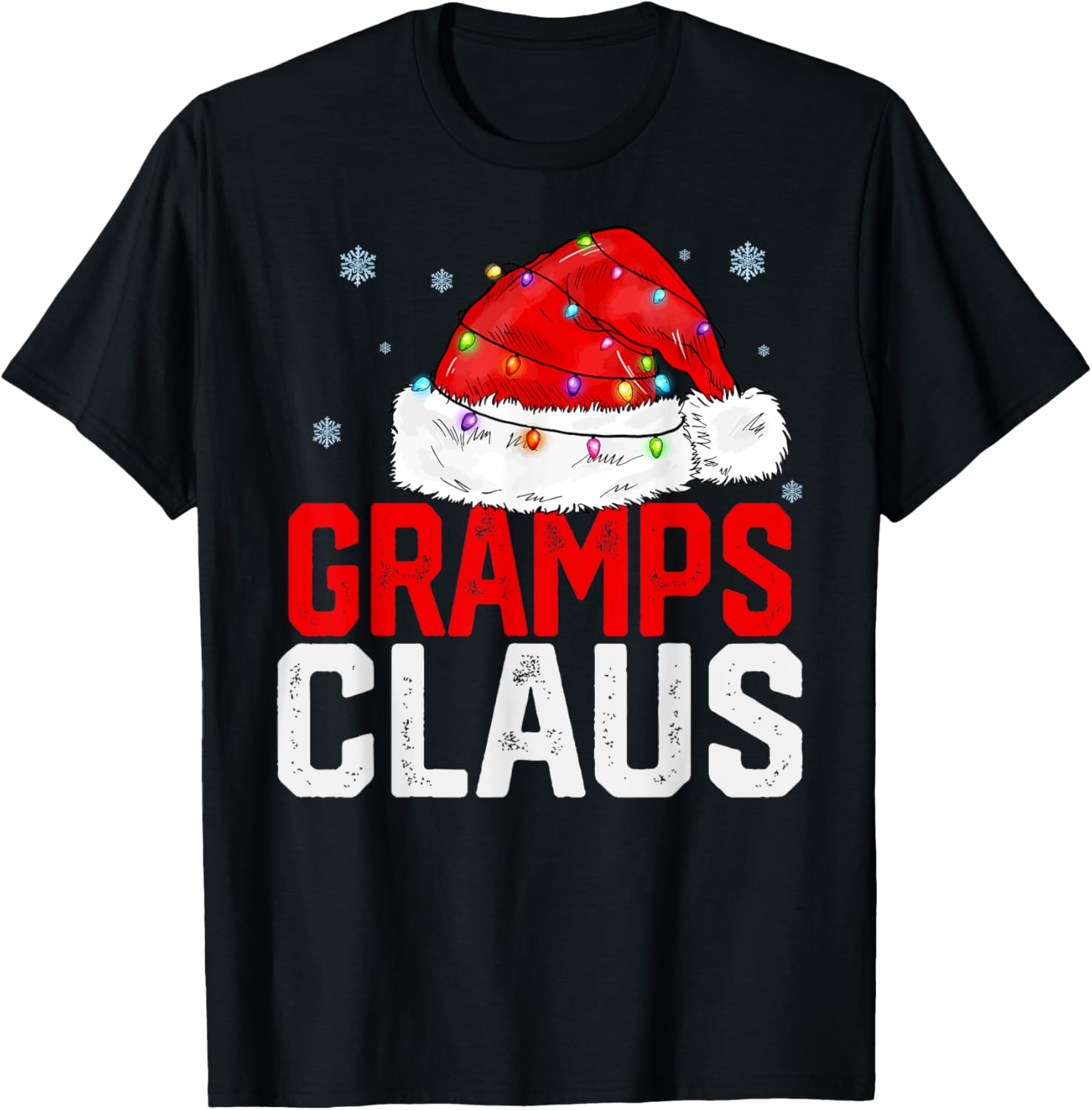Gramps Claus Funny Xmas Family Matching Grandpa Christmas T-Shirt - T-Shirt | Black