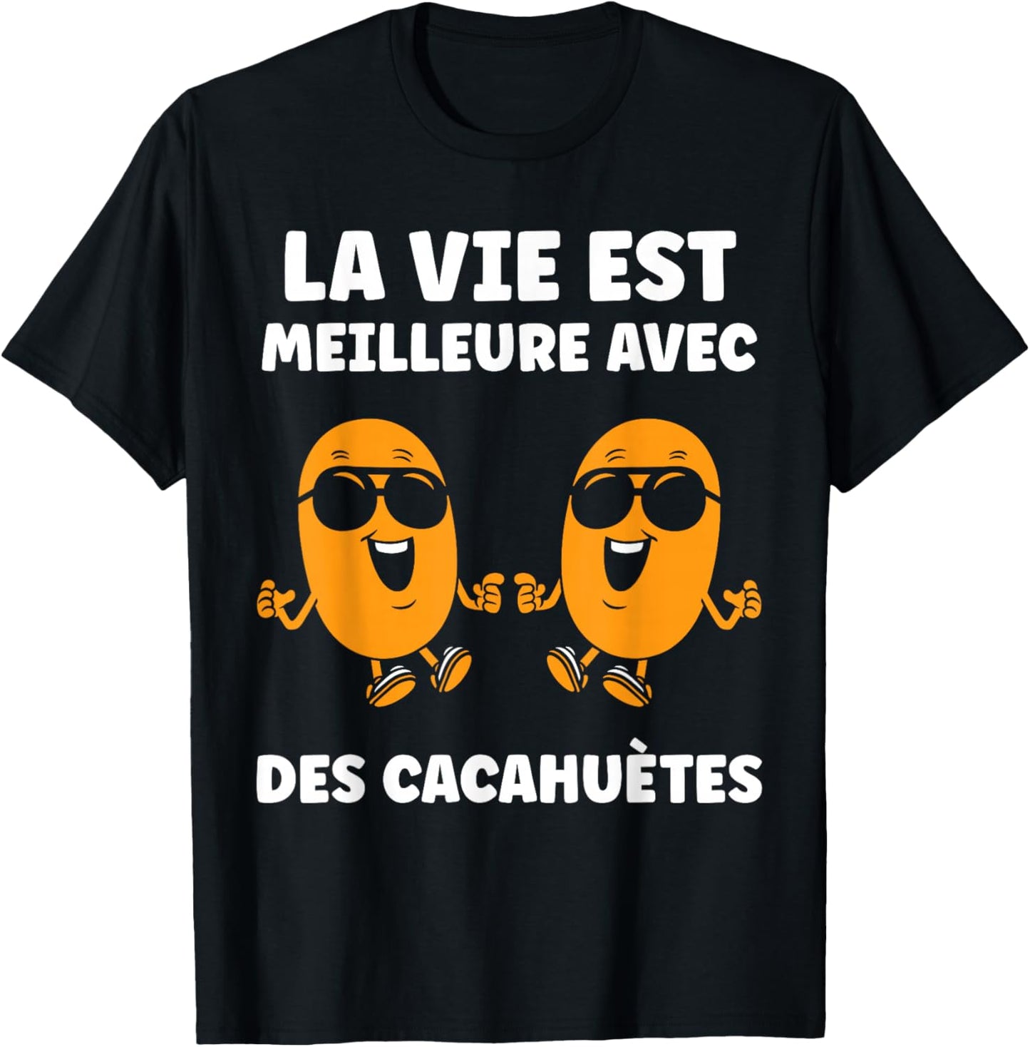 Humor Peanut Life Is Better with Peanuts T-Shirt - T-Shirt | Black