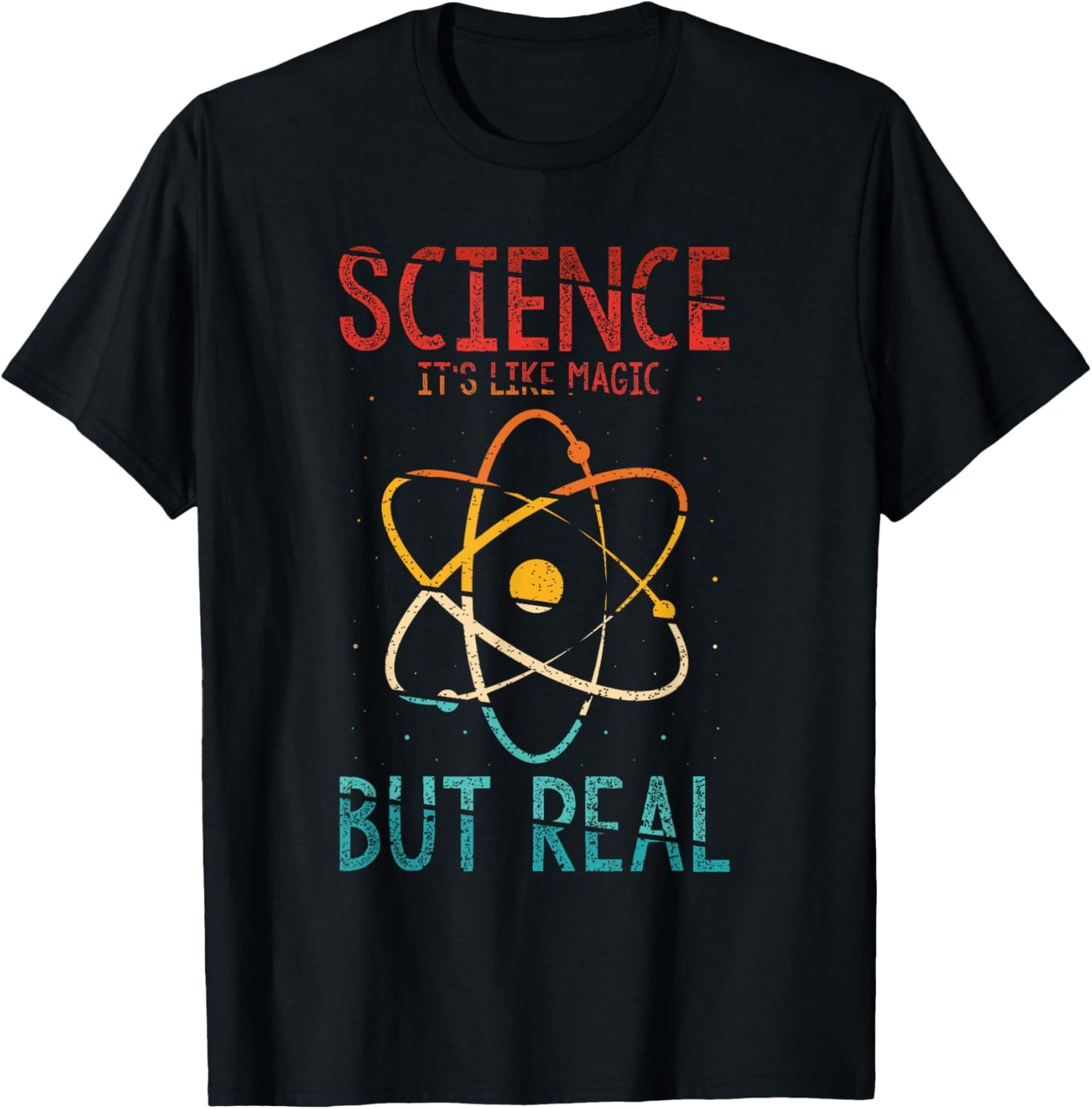 Science Its Like Magic But Real Science Teacher Science Gift Men Women Kids T-Shirt - T-Shirt | Black