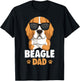 Beagle Dad Dog Father Men T-Shirt - T-Shirt | Black