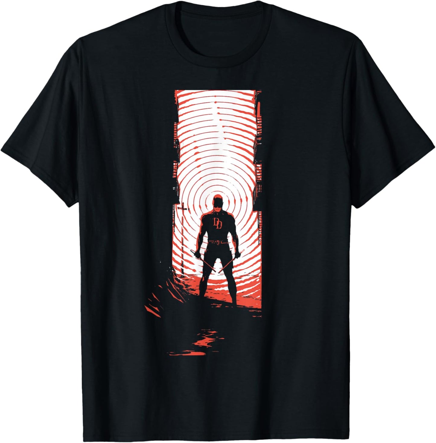 Marvel Daredevil Radar Sense Man Without Fear Variant Cover T-Shirt - T-Shirt | Black