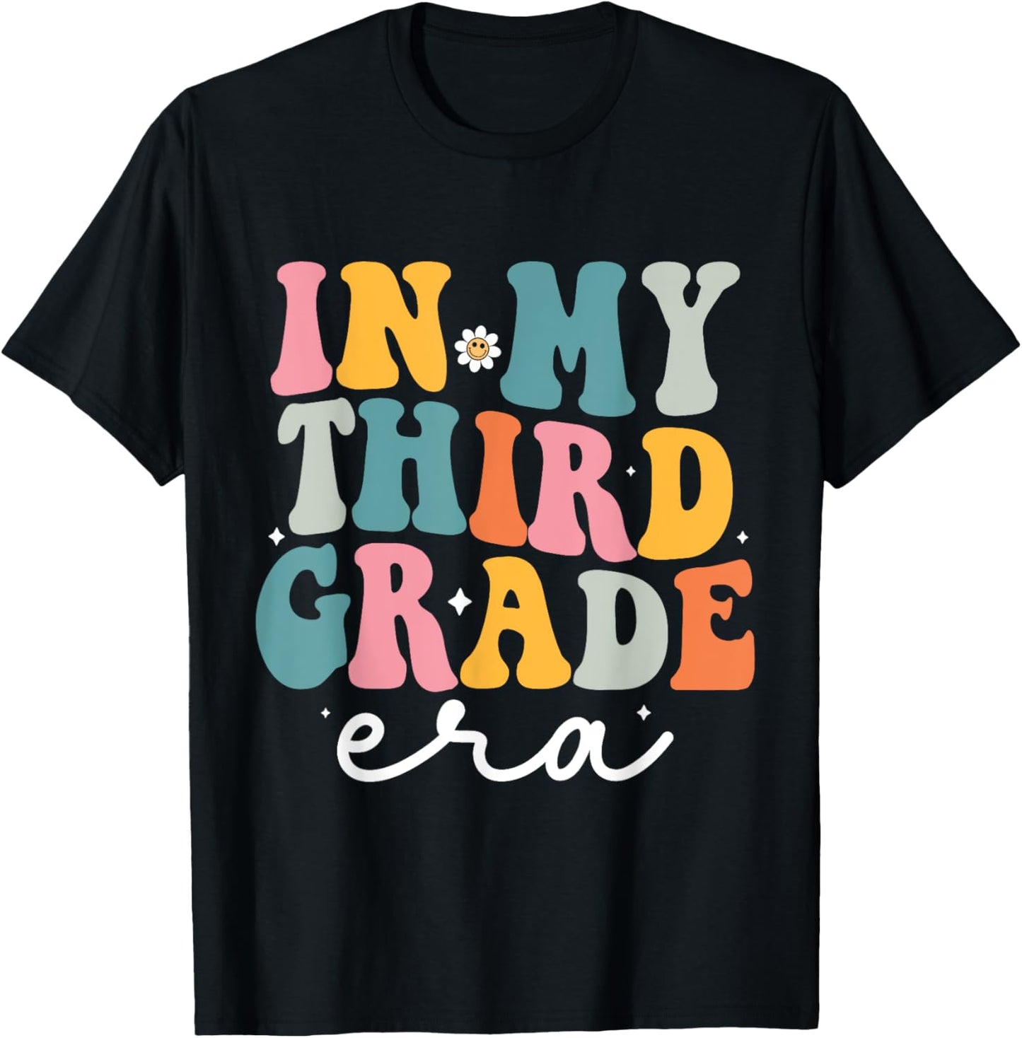 In My Third Grade Era Kid Back To School 3rd Grade Teacher T-Shirt - T-Shirt | Black