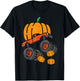 Thanksgiving Pumpkin On Monster Truck Fall Boys Kids Toddler T-Shirt - T-Shirt | Black