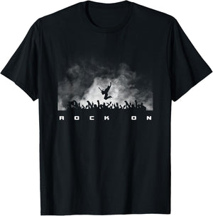 Rock On Rock and Roll Guitar Player T-Shirt - T-Shirt | Black