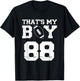 That's My Boy Football Number #88 T-Shirt - T-Shirt | Black