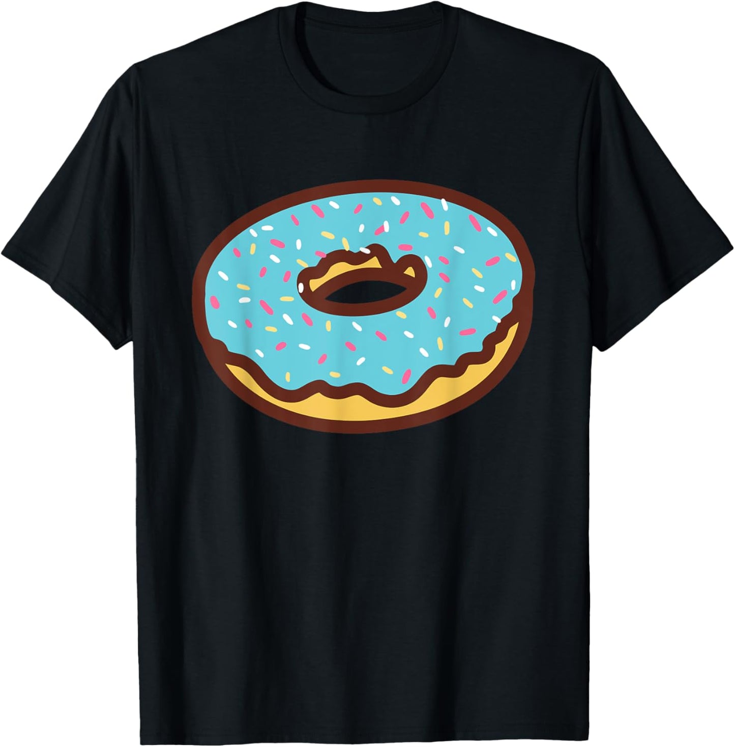 Funny Donut Lover Doughnut Men Women Kids Toddler Gift T-Shirt - T-Shirt | Black