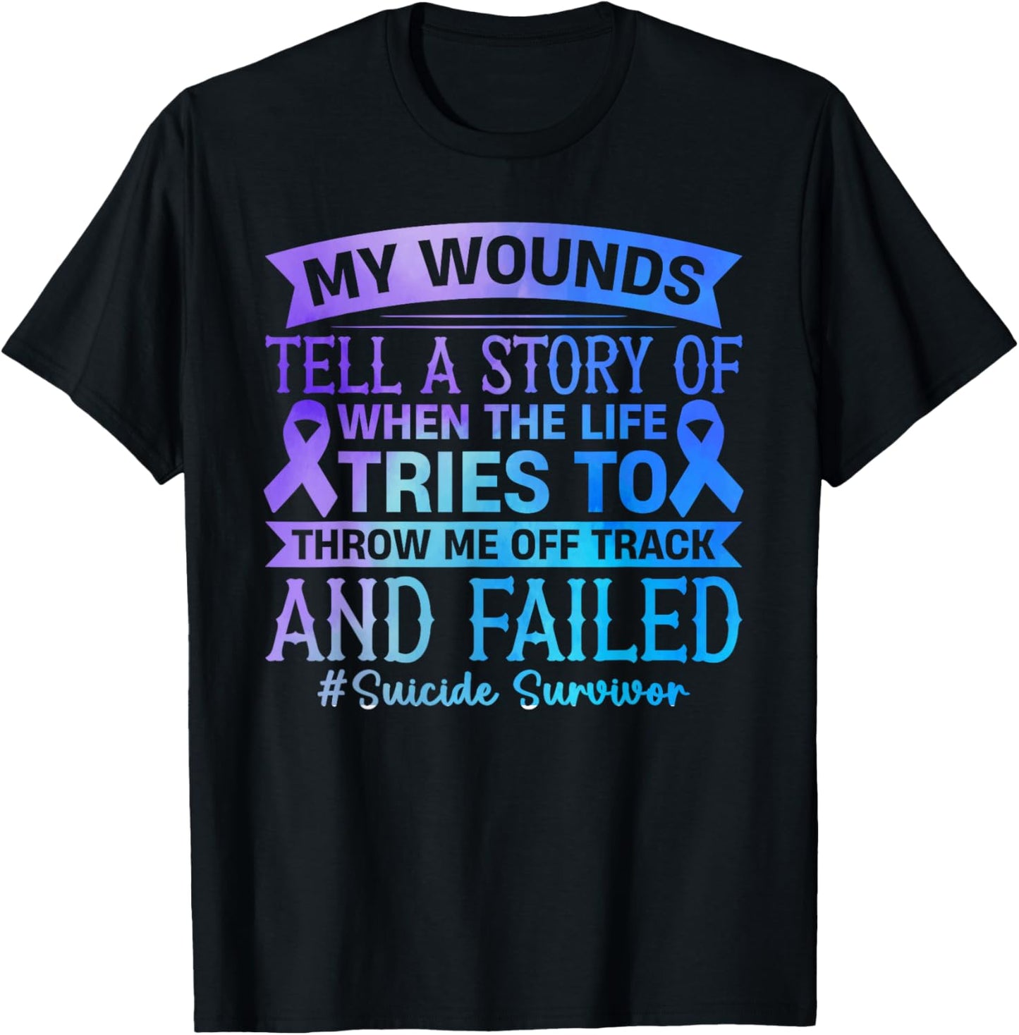 Suicides prevention Suicide Survivor T-Shirt - T-Shirt | Black