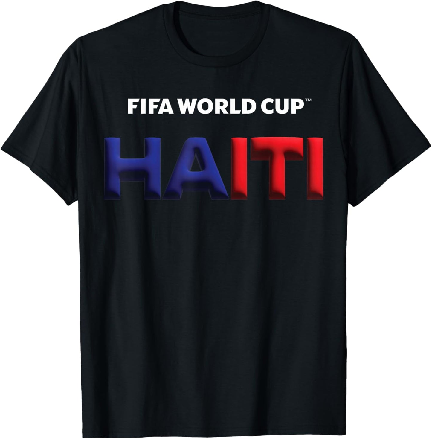 FIFA World CUP26 Haiti Bubble Color T-Shirt - T-Shirt | Black