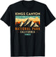Kings Canyon Est 1960 California Vintage Retro National Park T-Shirt - T-Shirt | Black