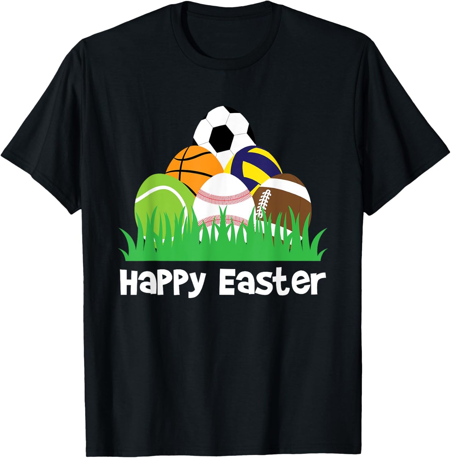Boys Easter - Spring Sports Lover T-Shirt - T-Shirt | Black