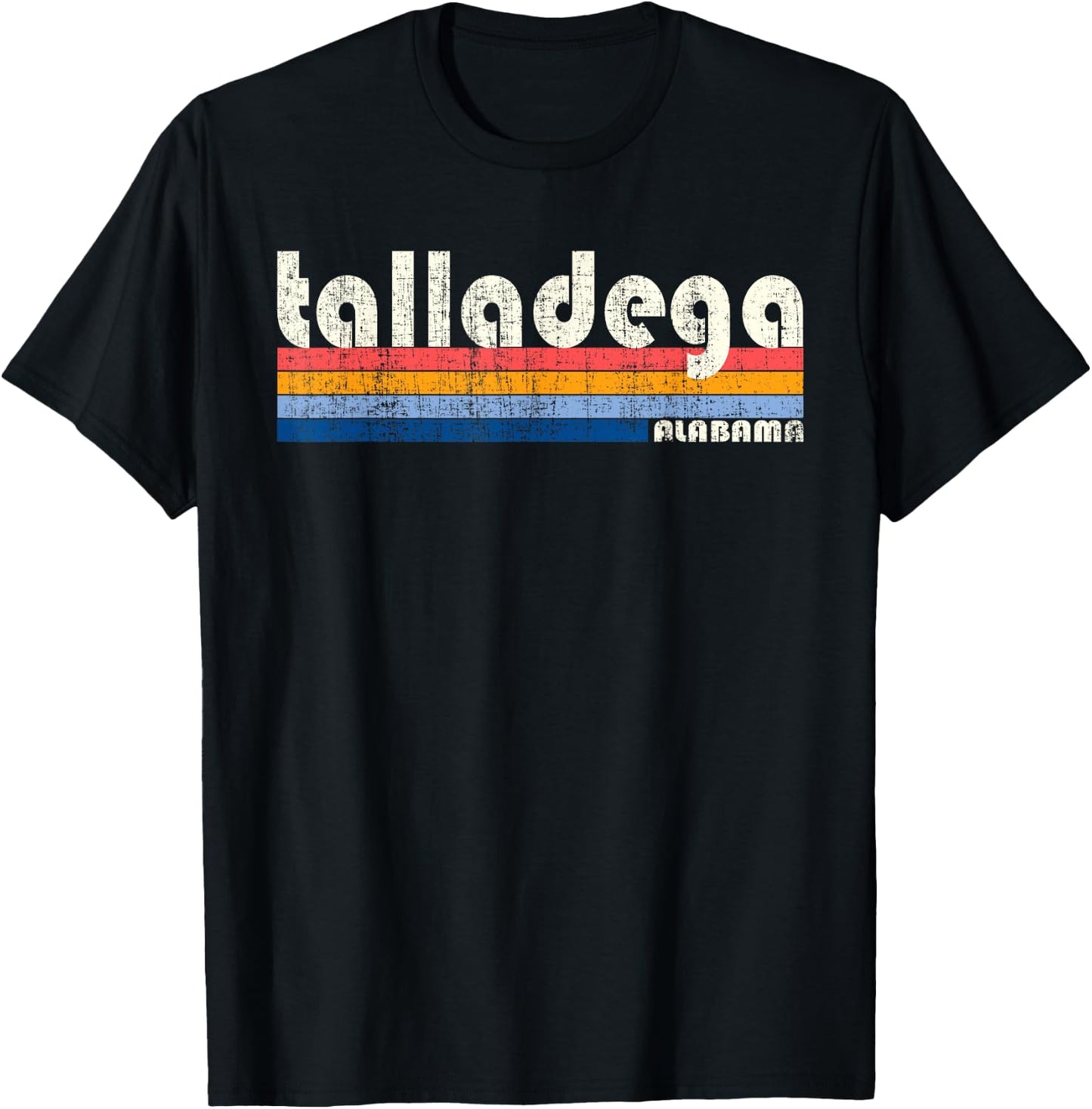 Vintage 70s 80s Style Talladega AL T-Shirt - T-Shirt | Black