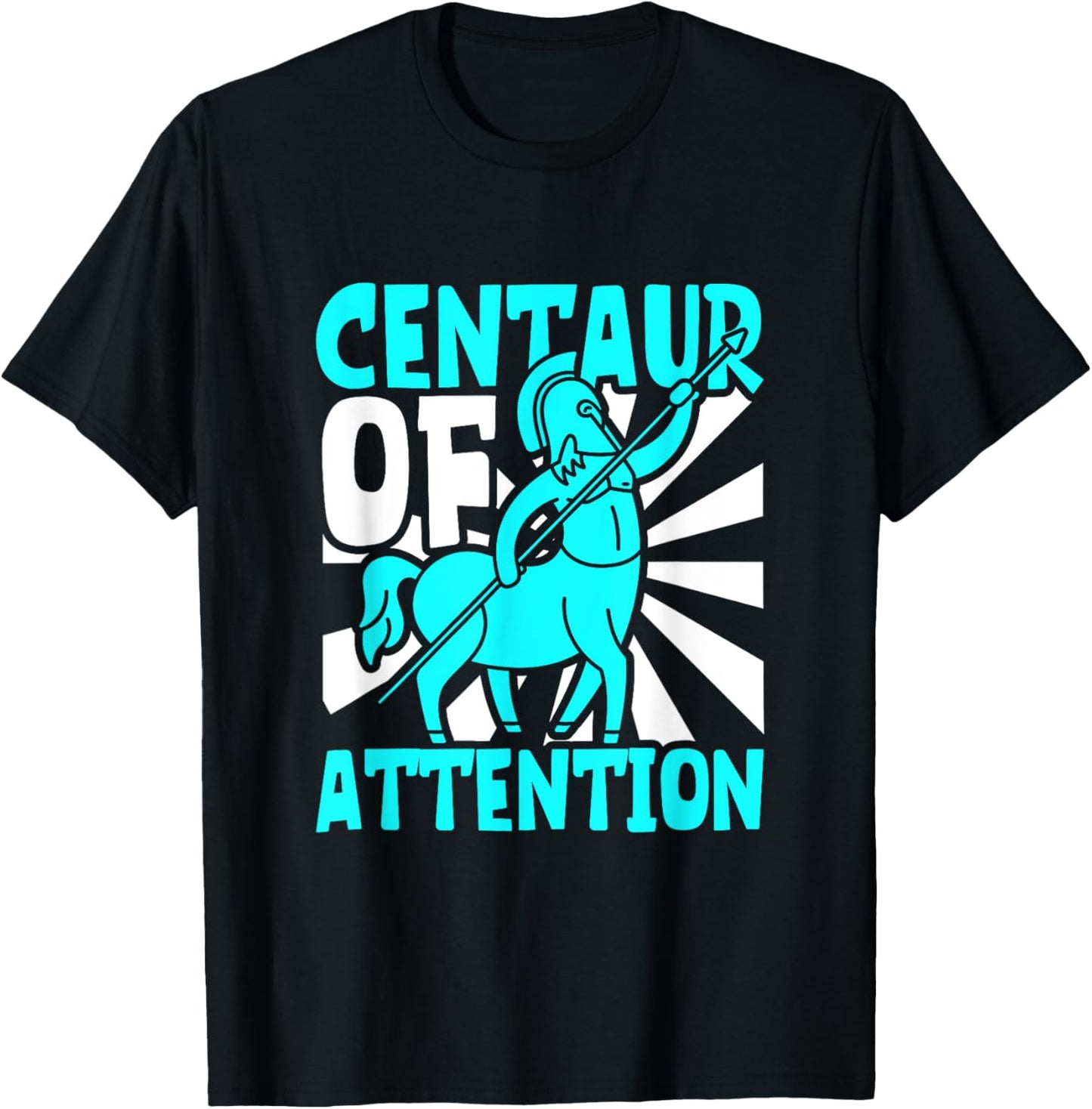 Funny Centaur Greek Mythology Greek Heritage Astrology T-Shirt - T-Shirt | Black