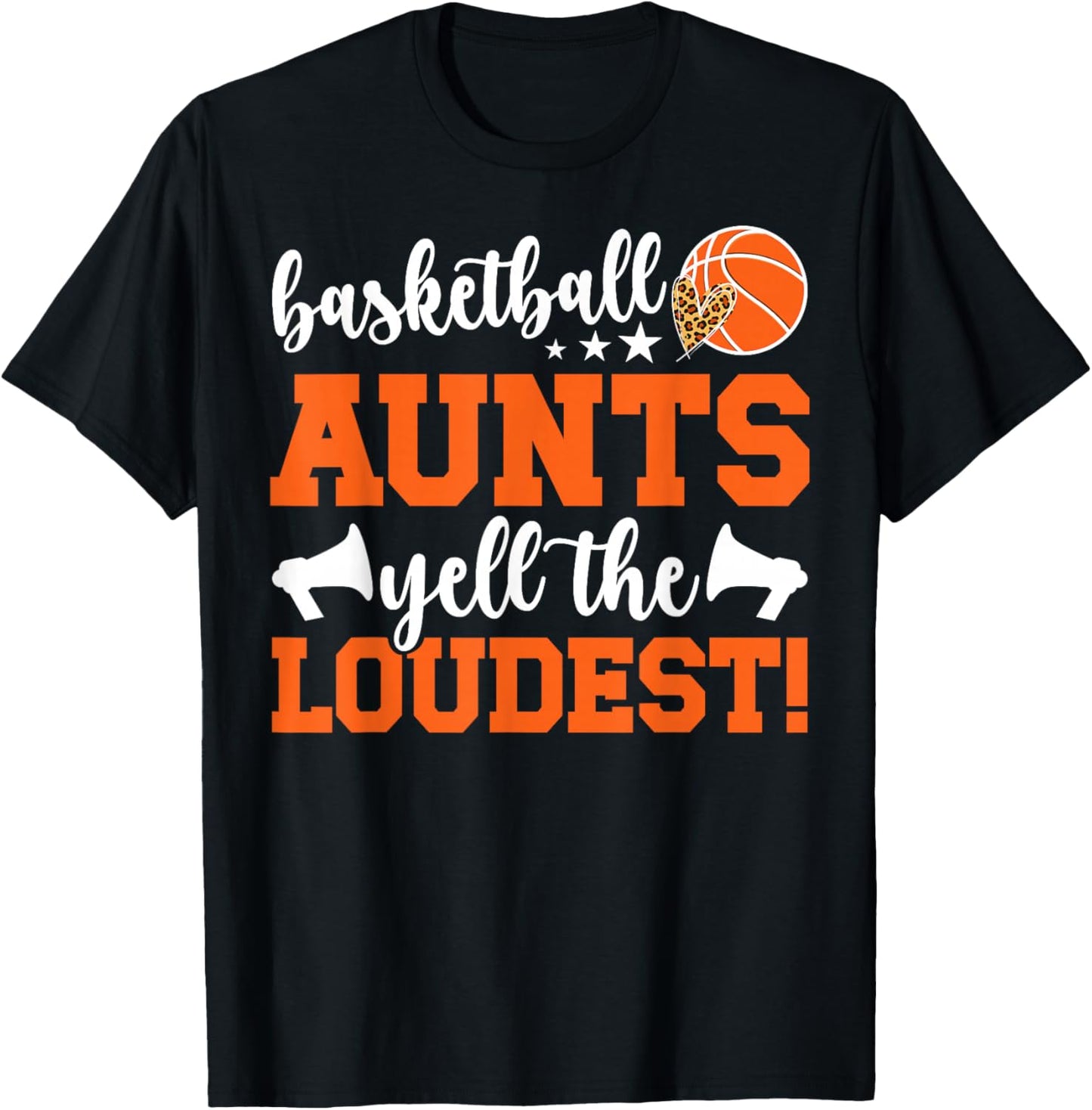 Basketball Aunt Funny Aunt Of A Basketball Player Aunt T-Shirt - T-Shirt | Black