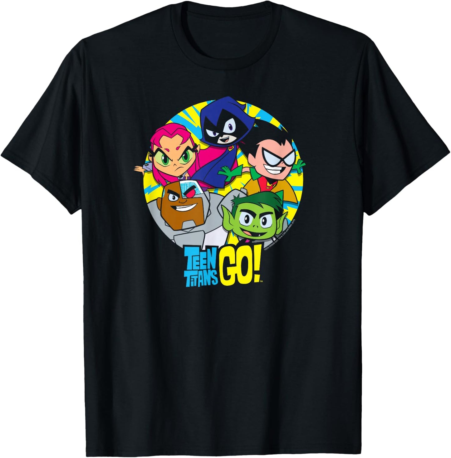 Teen Titans Go! Go Go Group Small T-Shirt - T-Shirt | Black