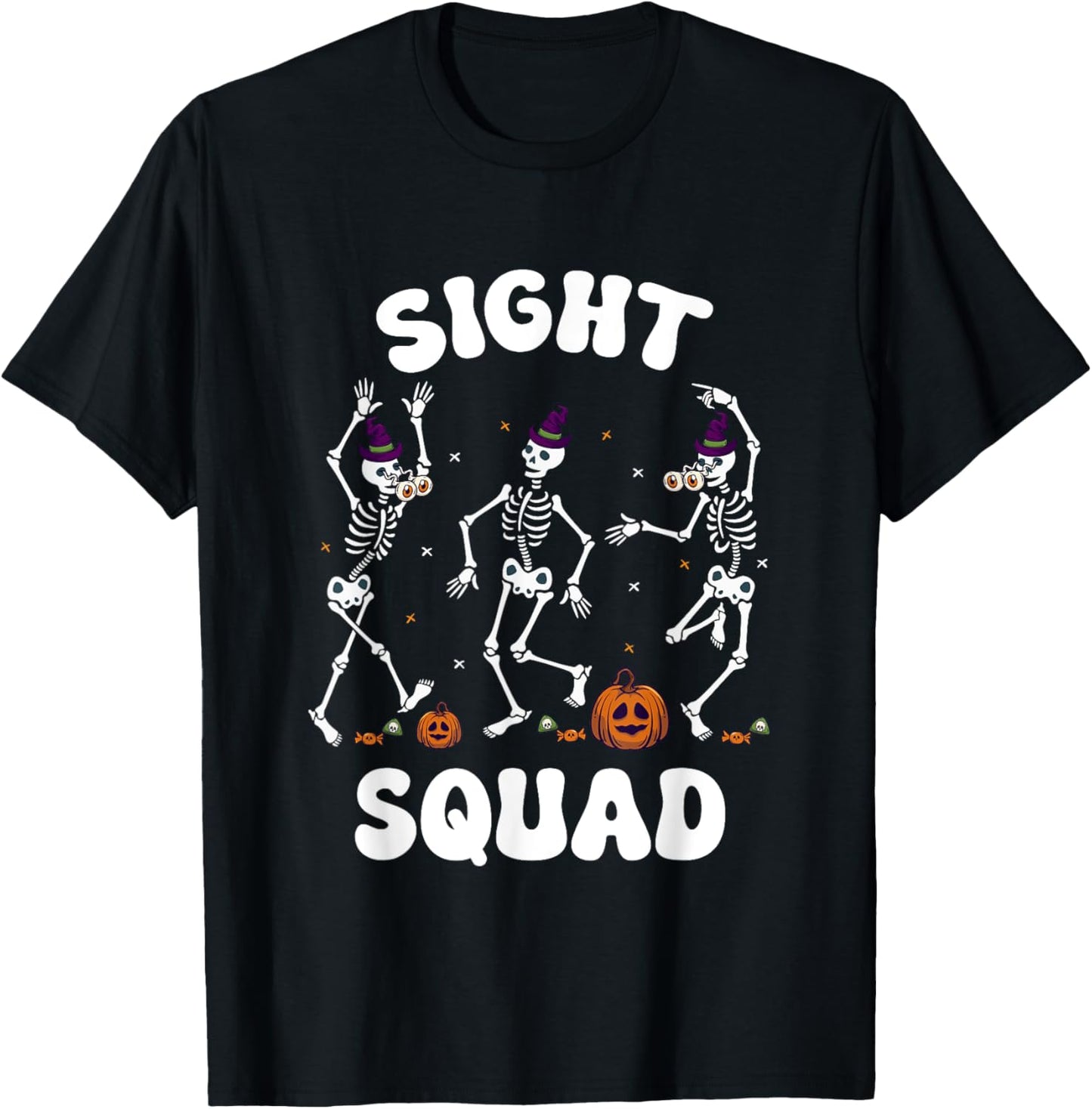 Sight Squad Halloween Eye Doctor Optometry Optician T-Shirt - T-Shirt | Black