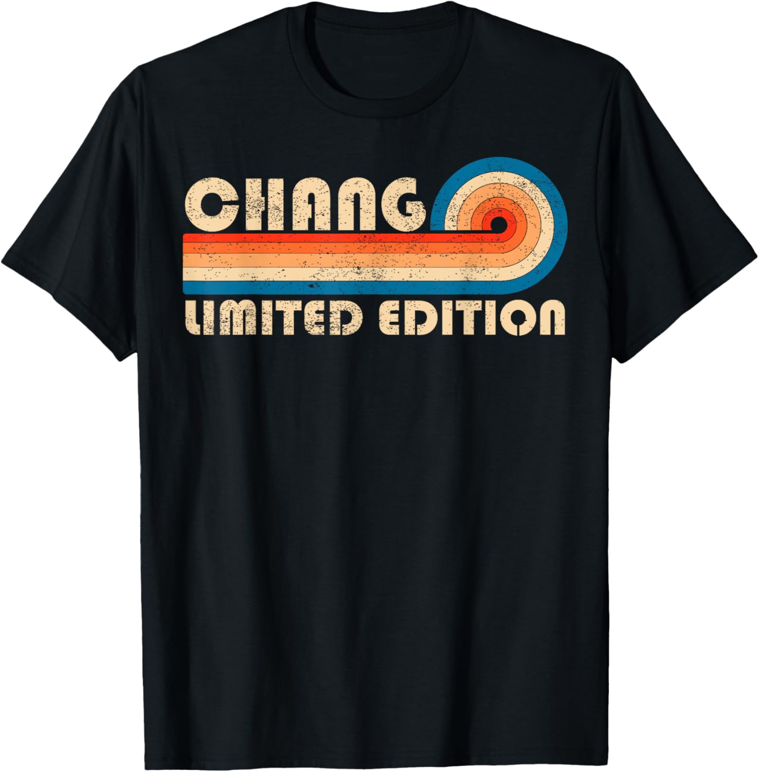 CHANG Surname Retro Vintage 80s 90s Birthday Reunion T-Shirt - T-Shirt | Black