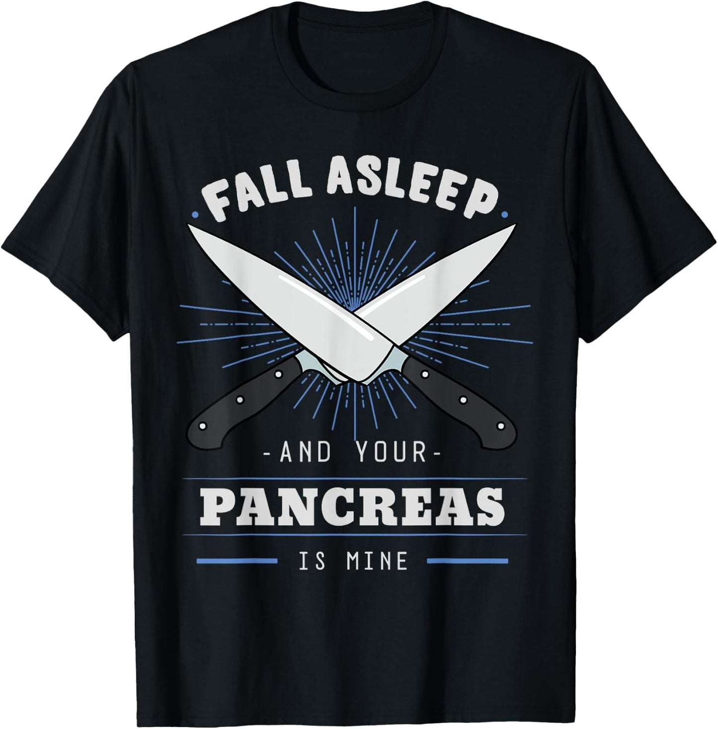 Diabetic Pancreas Diabetes Awareness Survivor Blood Sugar T-Shirt - T-Shirt | Black