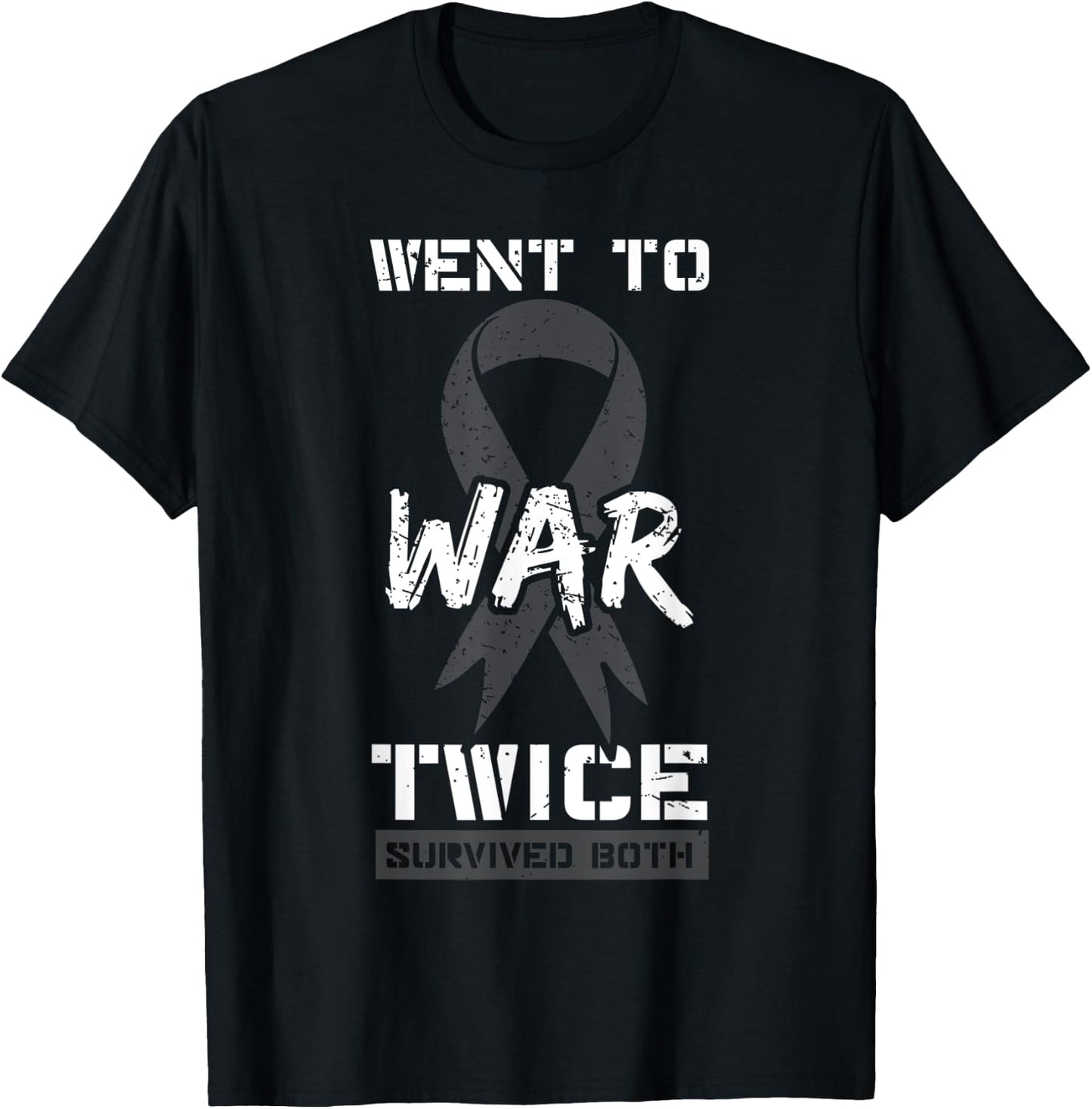Cancer War Veterans Patriotic Military Soldier Vietnam Gift Women Men T-Shirt - T-Shirt | Black