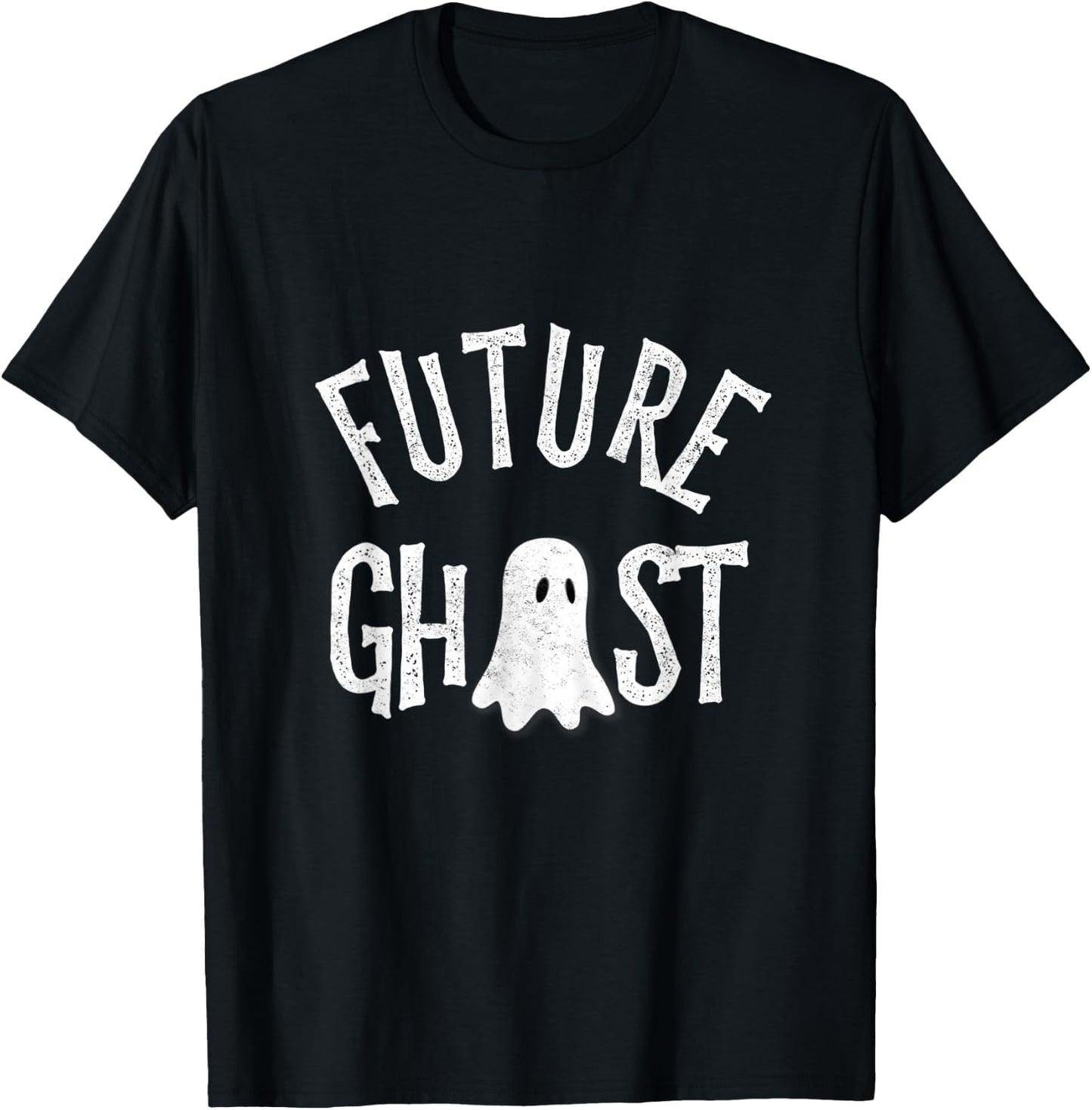 Funny Future Ghost Halloween Scary Costume For Kids & Adults T-Shirt - T-Shirt | Black