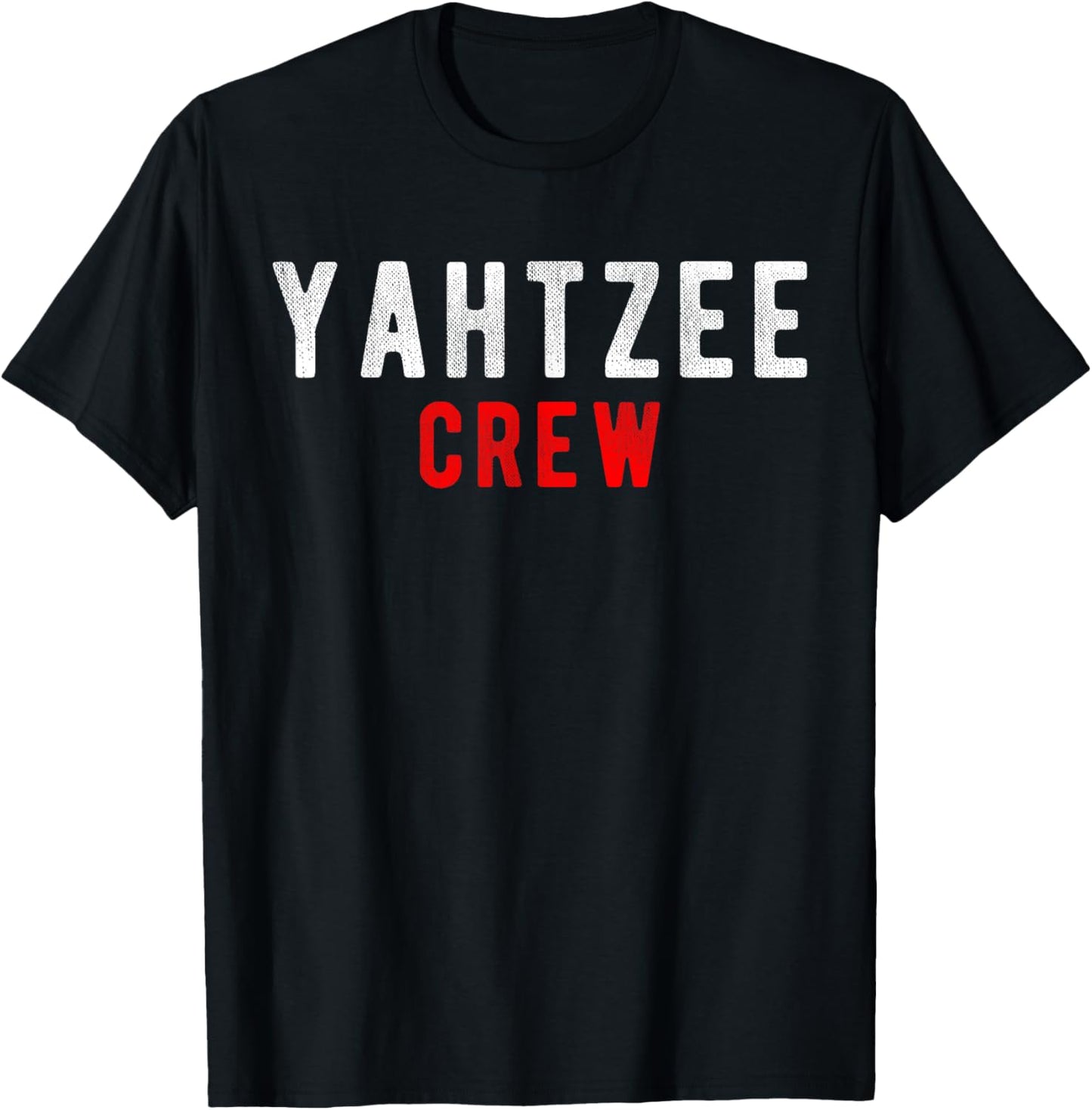 Yahtzee Crew Game Night Dice Game T-Shirt - T-Shirt | Black
