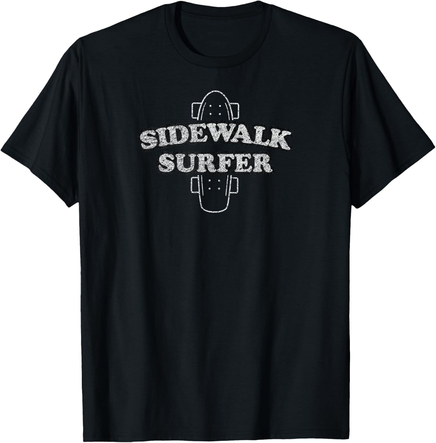 Sidewalk Surfer Retro Skateboarding Gift T-Shirt - T-Shirt | Black