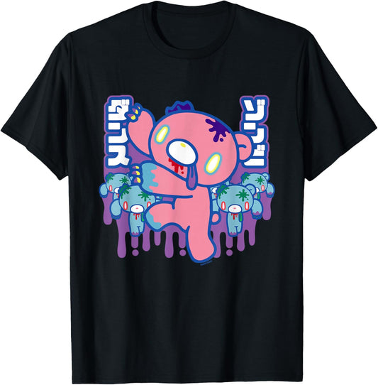 Gloomy Bear The Naughty Grizzly Zombie Horde Anime Manga T-Shirt - T-Shirt | Black