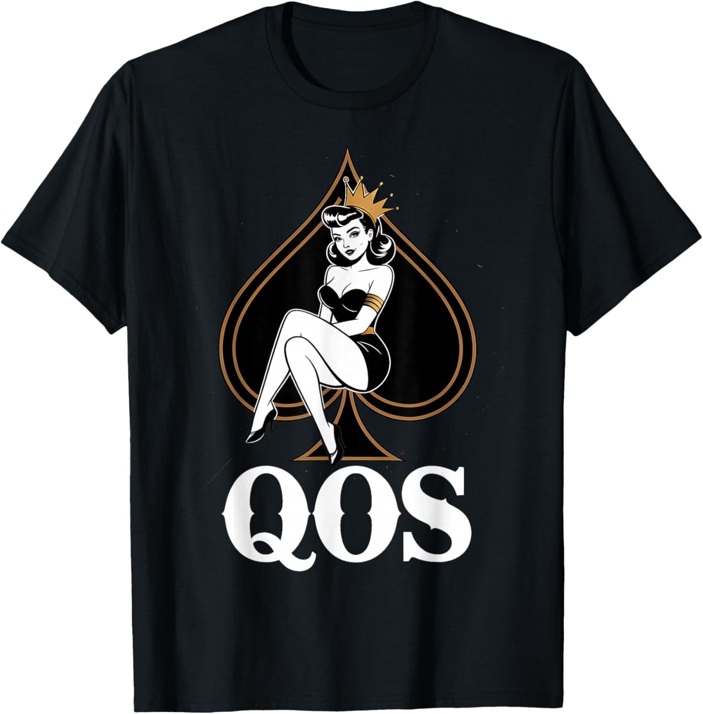 QOS Queen of Spades T-Shirt - T-Shirt | Black