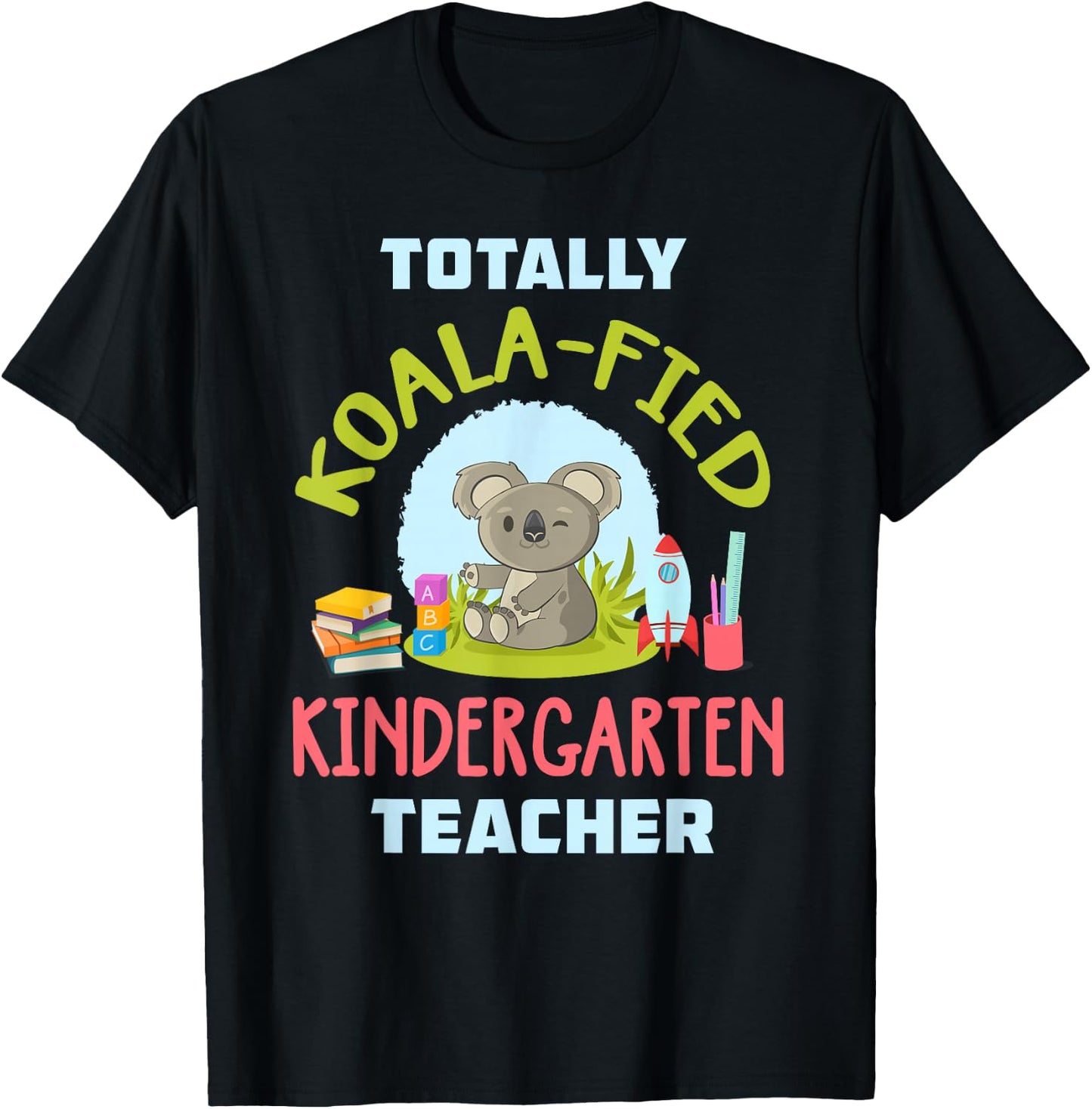 Kindergarten Teacher Shirt Cute Koala Preschool Teacher Gift T-Shirt - T-Shirt | Black