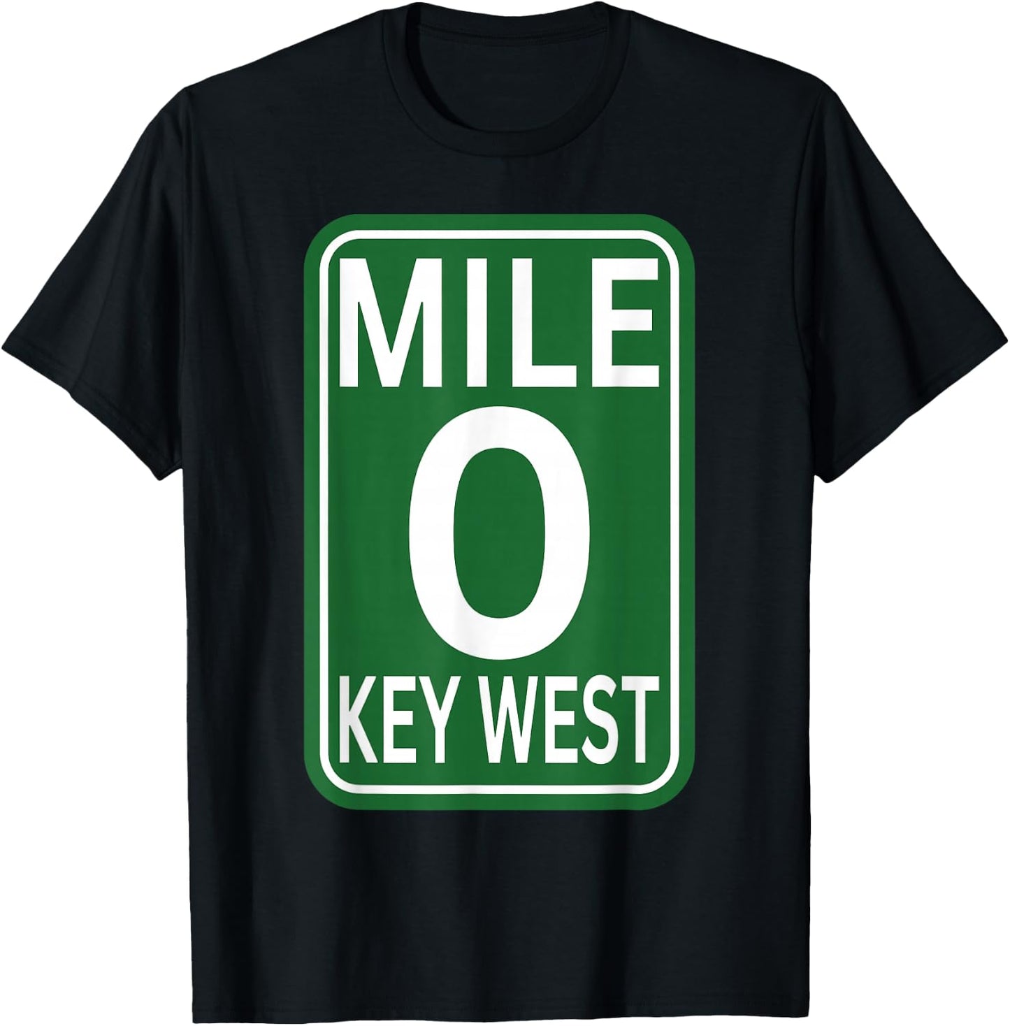 Mile marker Key West FL.mile zero route sing 2025 T-Shirt - T-Shirt | Black