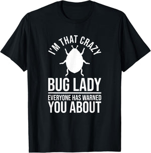 Entomology Insects - Entomologist Bug Lady T-Shirt - T-Shirt | Black