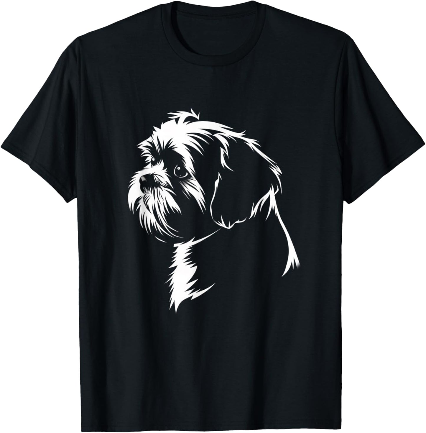 Shih Tzu Dog T-Shirt - T-Shirt | Black