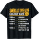 Sandblast Operator Hourly Rate Sandblasting Sandblaster T-Shirt - T-Shirt | Black