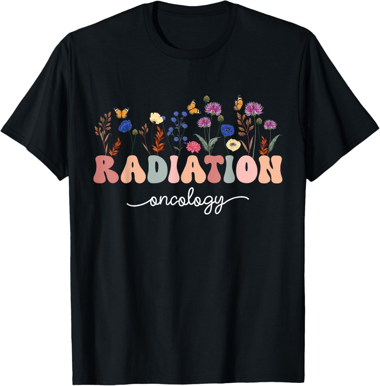 Radiation Oncology Nurse Funny Radiation Therapist T-Shirt - T-Shirt | Black