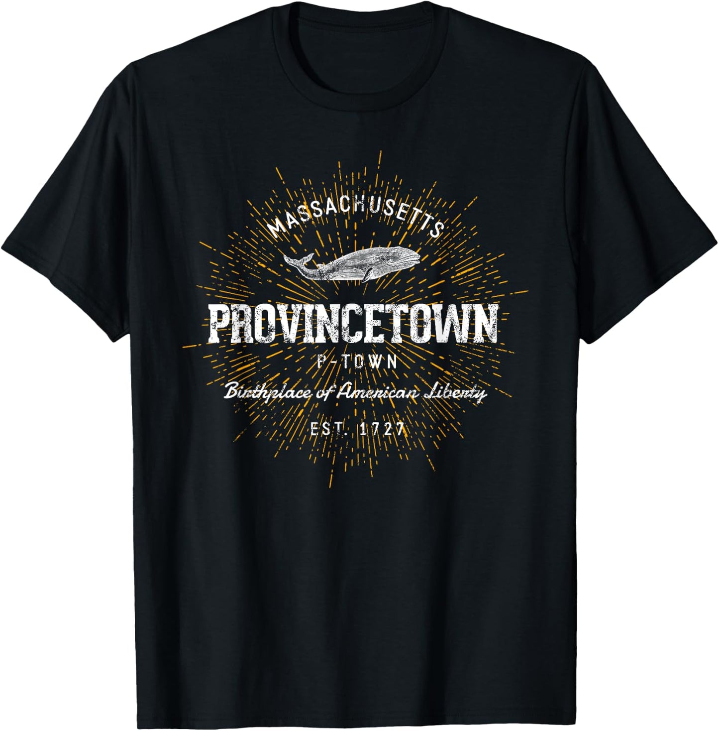 Retro Style Vintage Provincetown T-Shirt - T-Shirt | Black