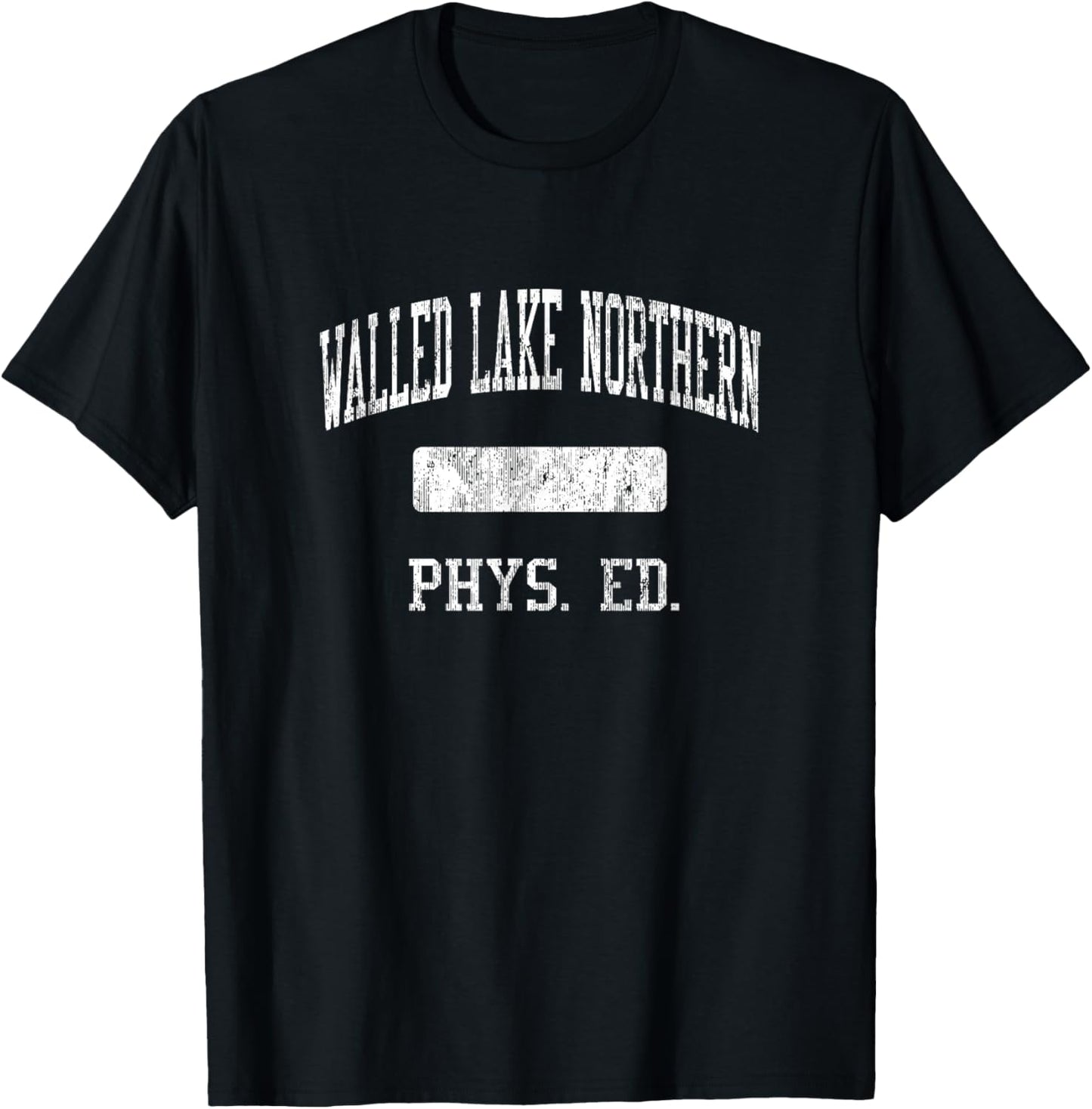 Walled Lake Northern High School HS Commerce Township MI Phy T-Shirt - T-Shirt | Black