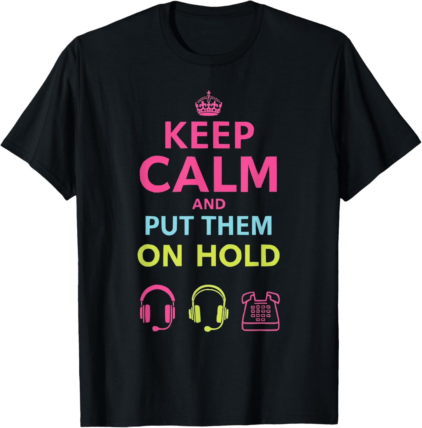 Call Center Agent Technical Support Customer Service T-Shirt - T-Shirt | Black