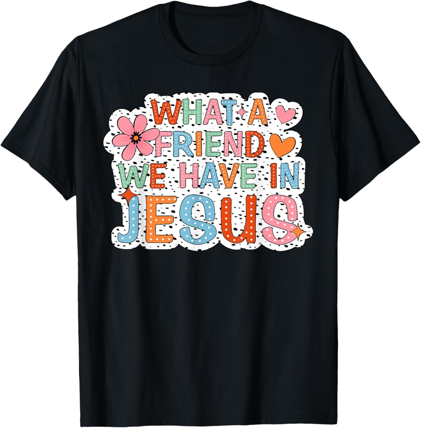 What A Friend We Have In Jesus Groovy Leopard T-Shirt - T-Shirt | Black
