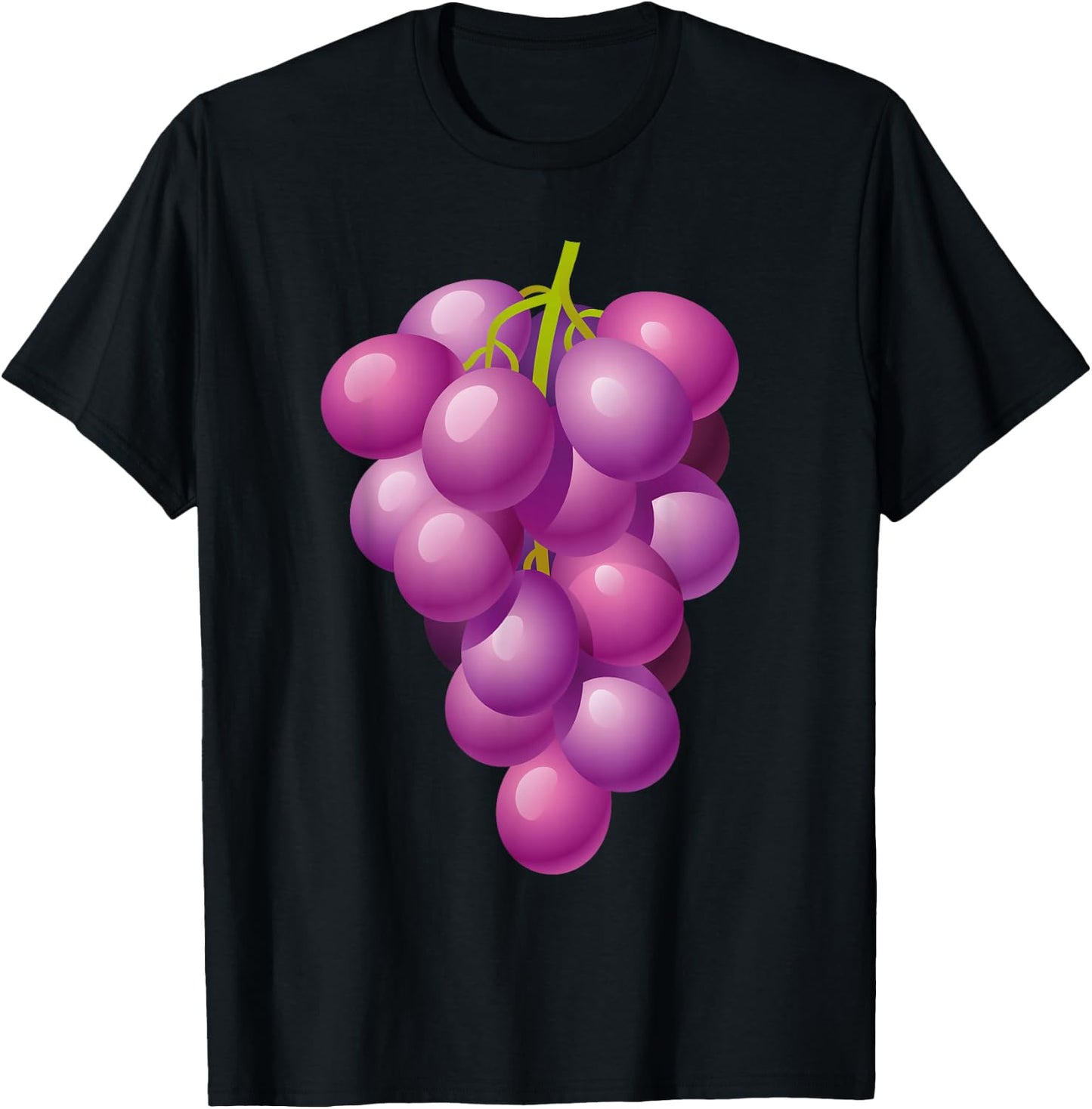 Grapes Shirt Adult Men Women Kids Grapes Costume T-Shirt - T-Shirt | Black