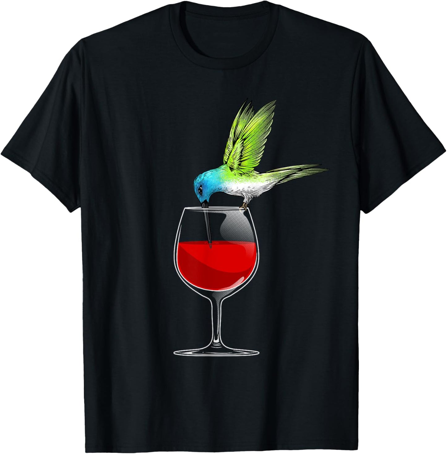 Cute Hummingbird Design Women Kids Hummingbird Lover T-Shirt - T-Shirt | Black
